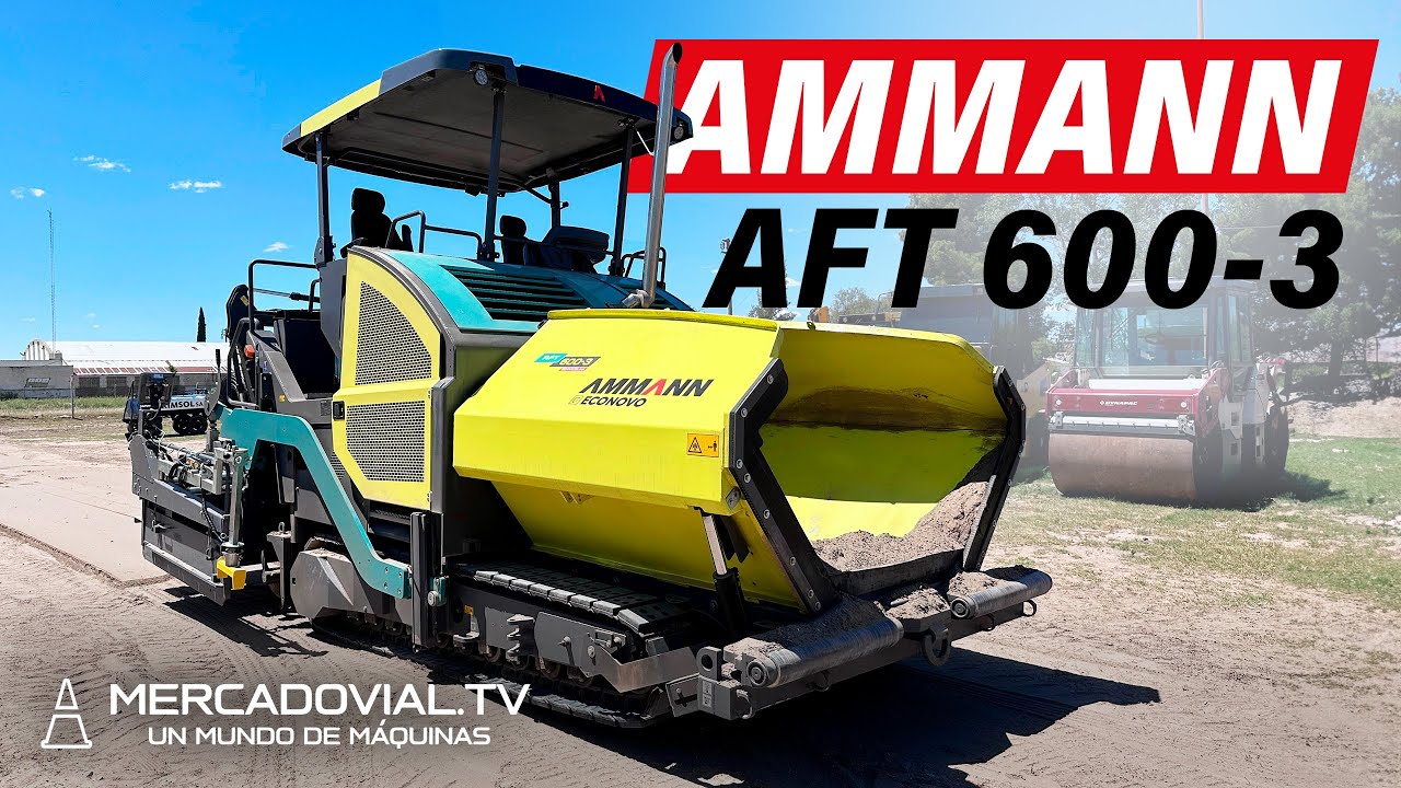 [AMMANN] Contacto Terminadora de Asfalto AFT 600-3 650 t/h | Econovo Agrovial | Mercado Vial TV
