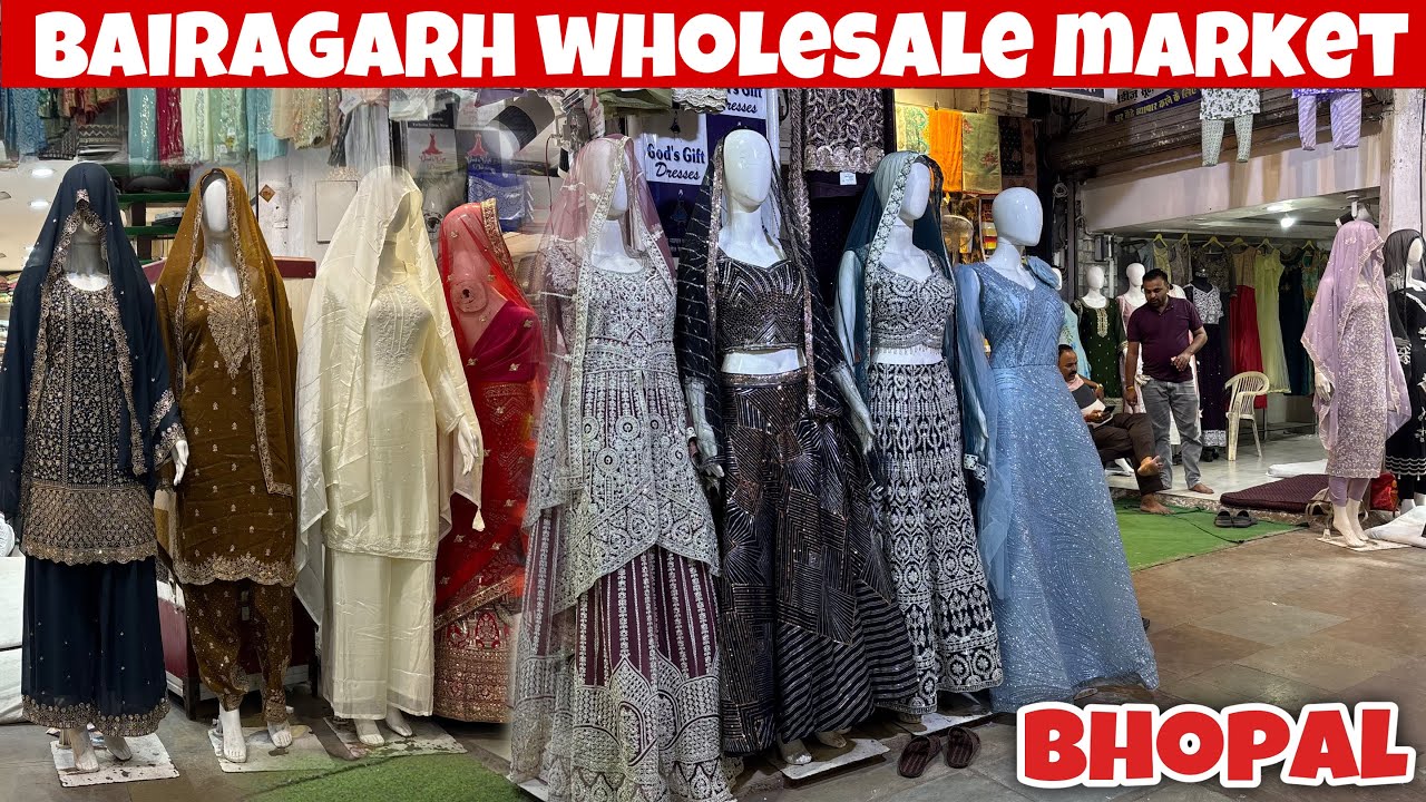 सबसे सस्ते सूट | Ladies Suit Wholesale Market in Bhopal Bairagarh | Pakistani suit
