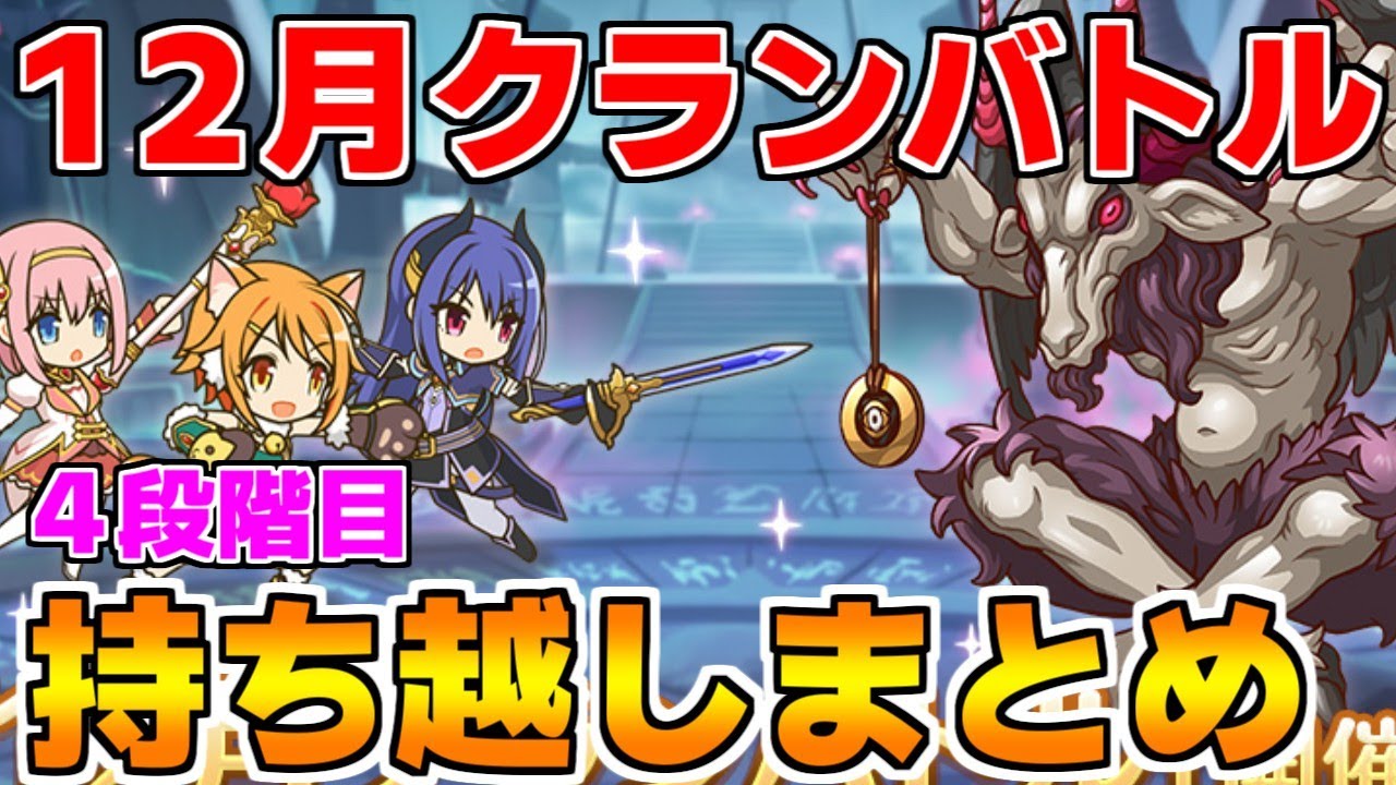 【プリコネR】12月クランバトル 持ち越し編成まとめ(4段階目)【グレーターゴーレム】【ゴブリンライダー】【ライデン】【ホーネットクイーン】【アルゲティ】