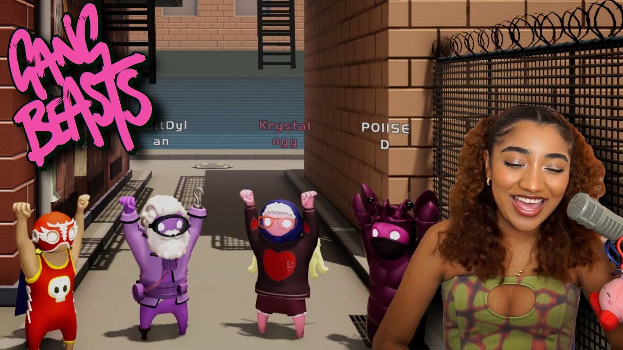 Krystalogy Plays: Gang Beast W/ PG, Dylan, Rico, Mari And Poised