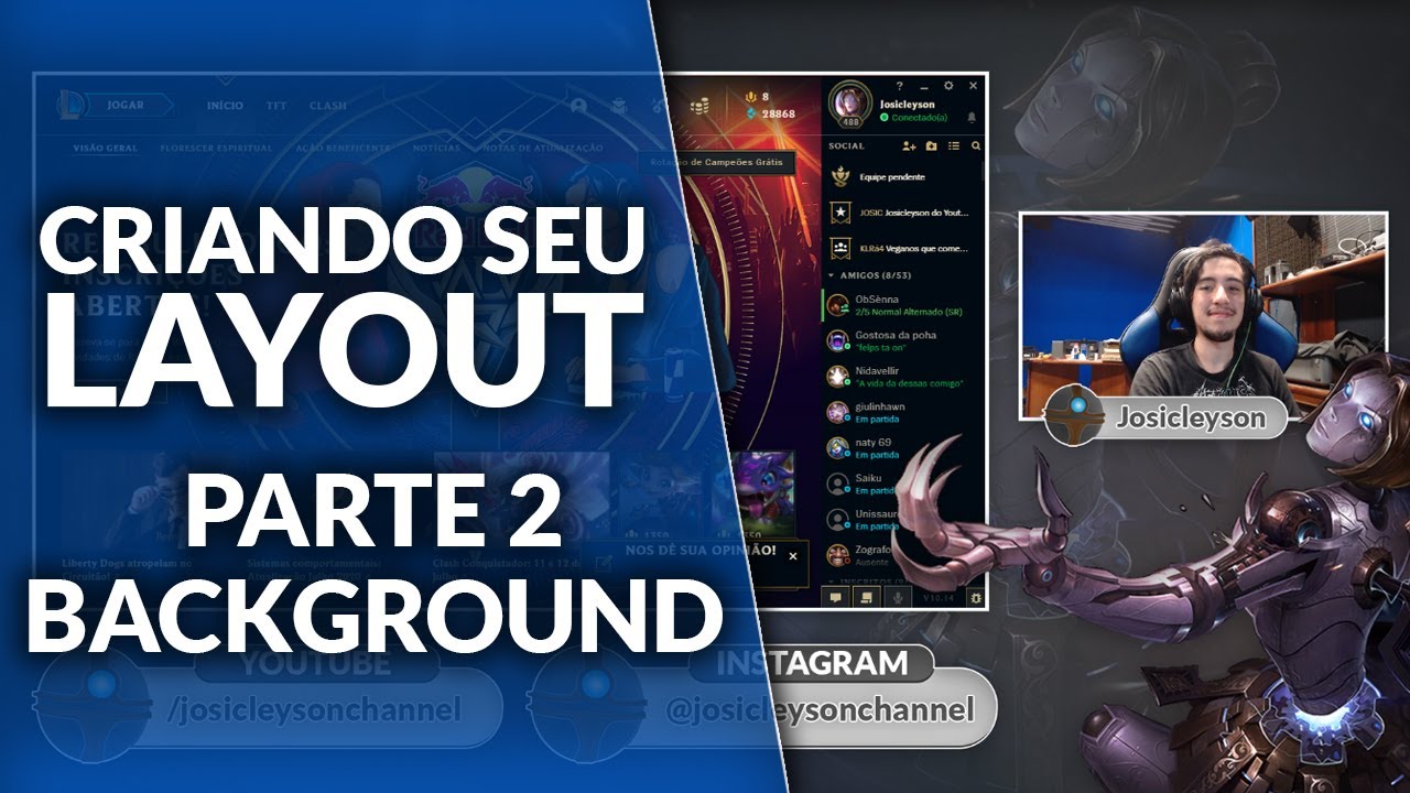 Como criar Layout para Stream | Parte 2 - Background