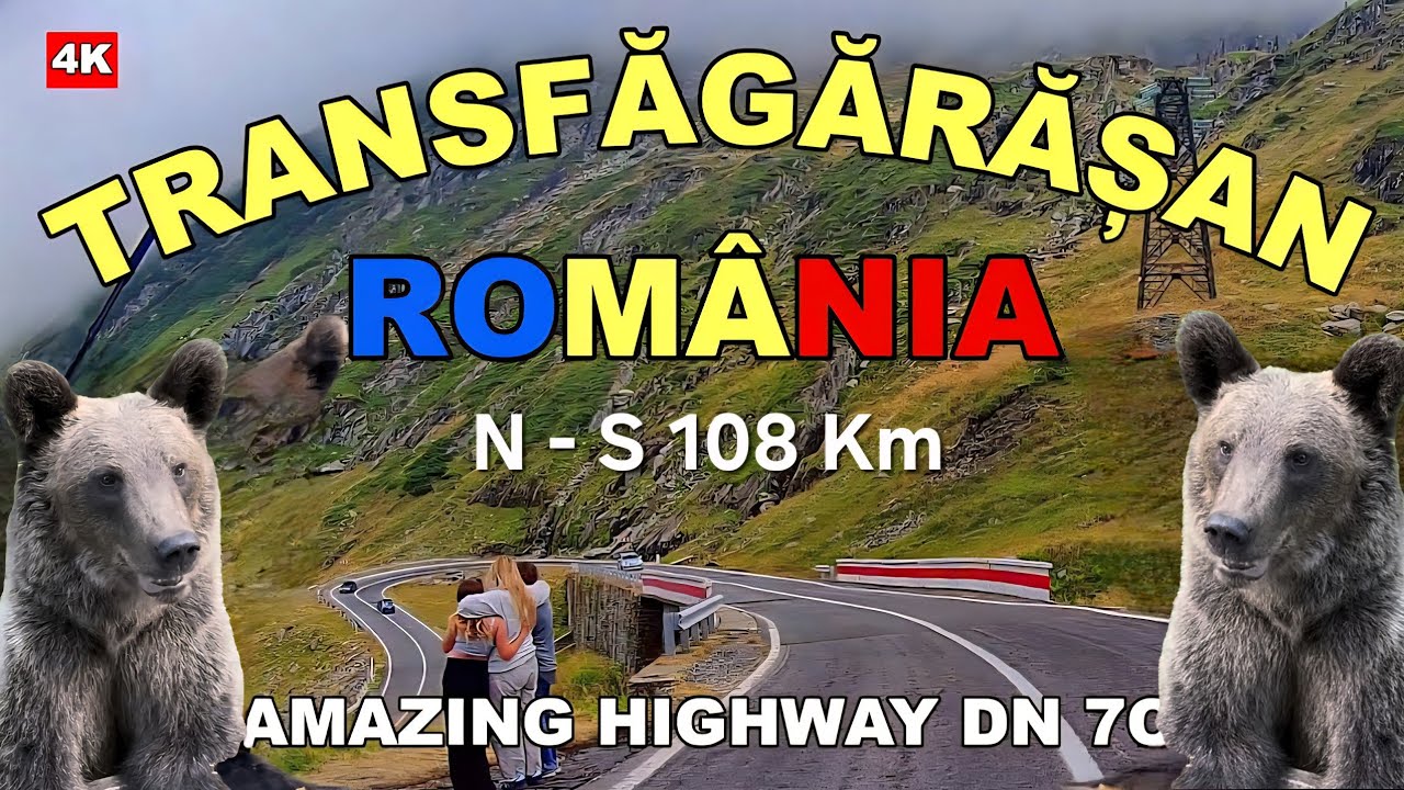 Transfagarasan Romania DN 7C Complet Cartisoara - Balea Lac - Baraj  Vidraru - Curtea de Arges 4K