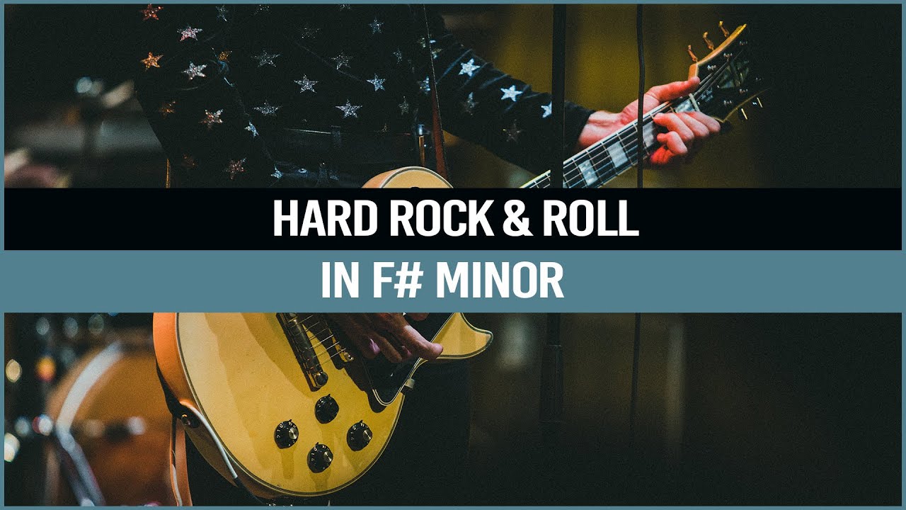 Classic Hard Rock Guitar Backing Track in F# Minor | Alpha Jam Tracks