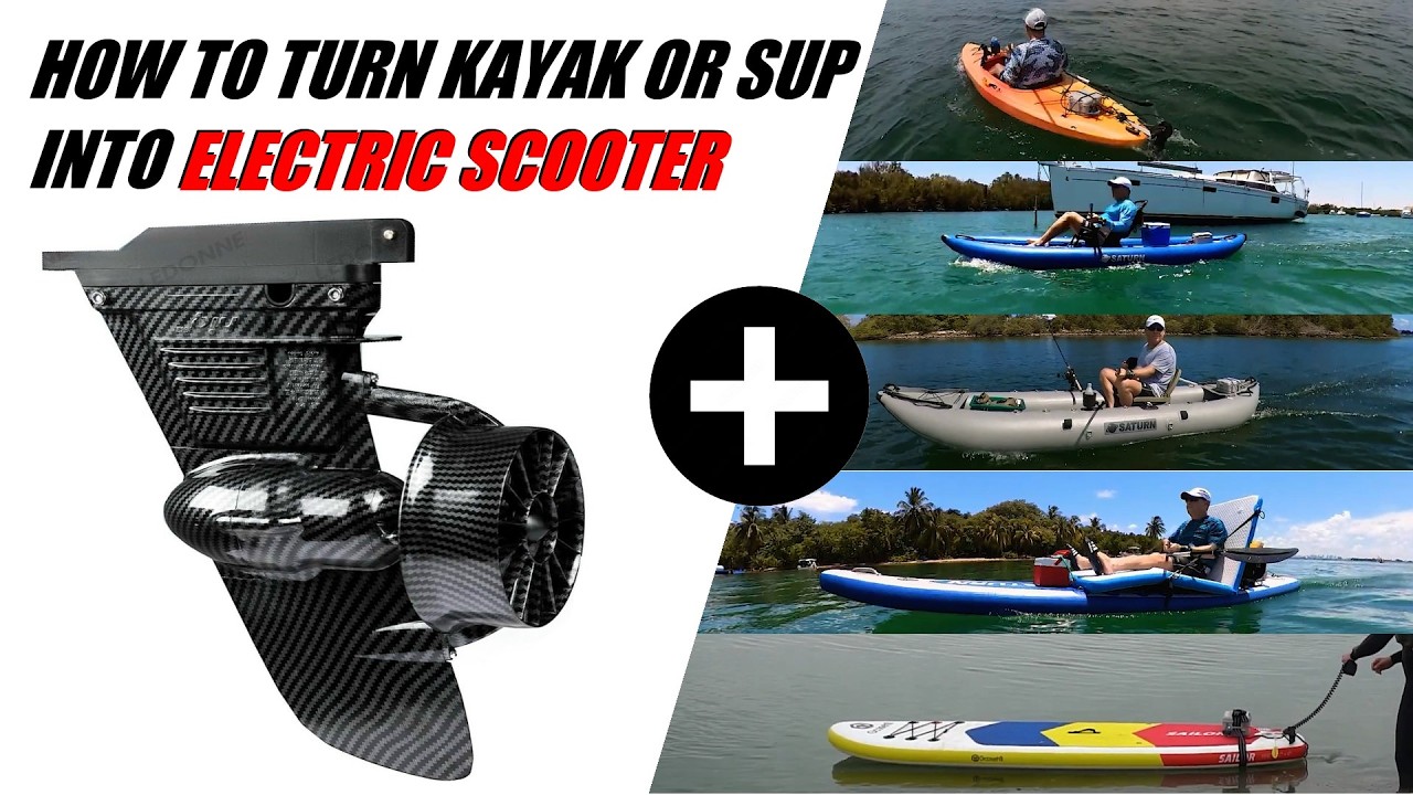 ✅ Transform Your SUP or Kayak with This Electric Fin | Built-In Electric Motor, Plus 24V Li Battery!