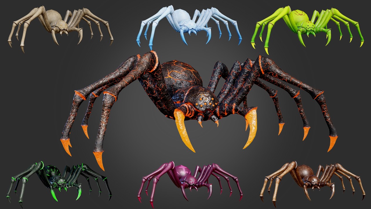 Spider Creature 3d model preview
