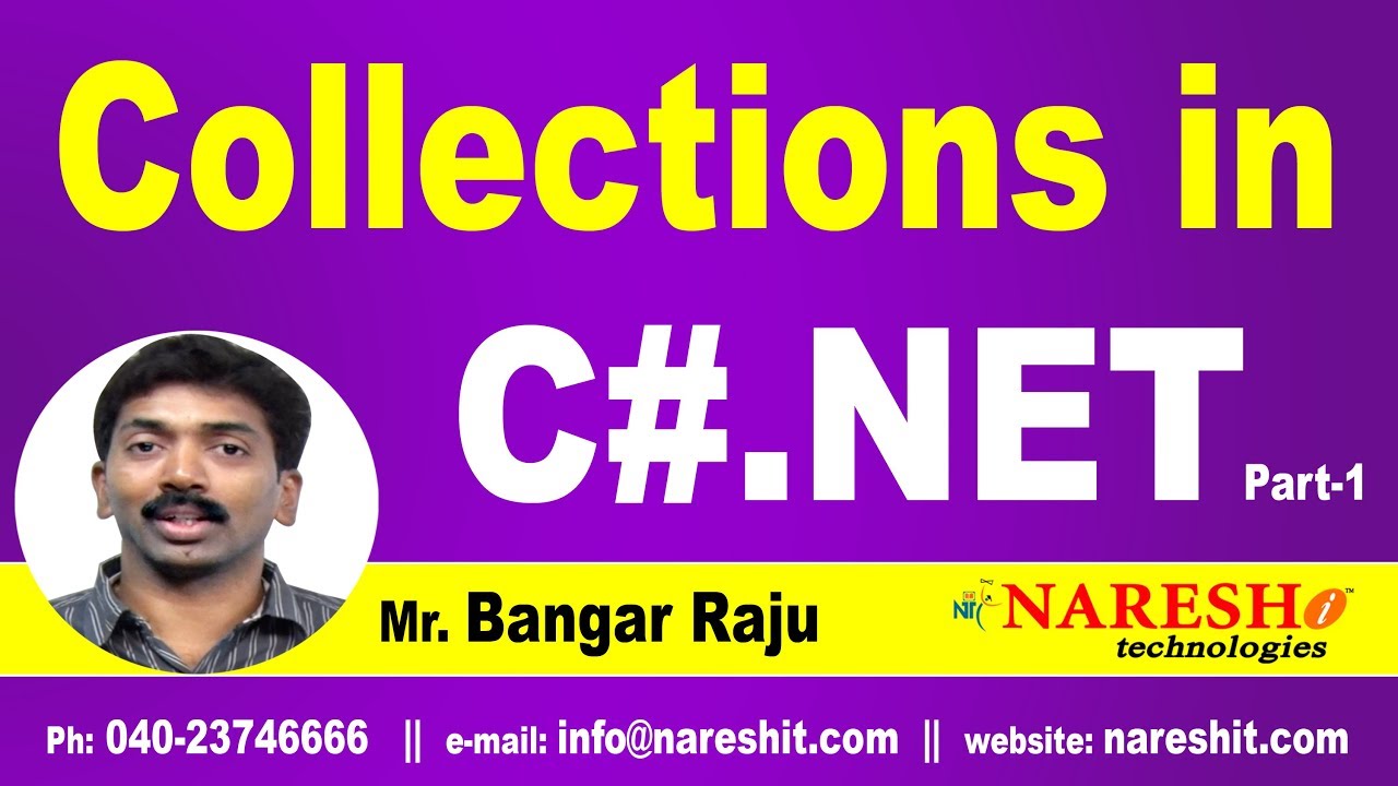 Collections in C# Part-1 | C#.NET Tutorial | Mr. Bangar Raju