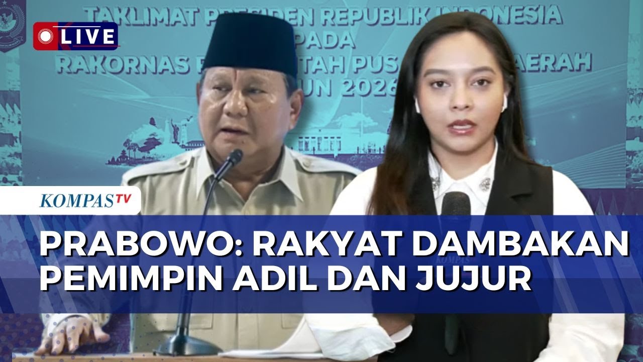 Arahan Presiden Prabowo di Rakornas 2026: Dorong MBG di Daerah hingga Respons Kritik ke Pemerintah