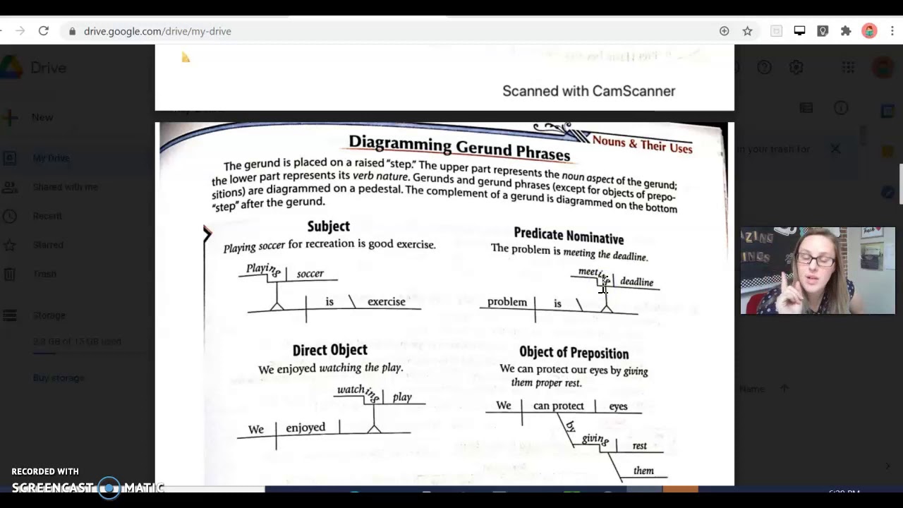 Diagramming Gerund Phrases