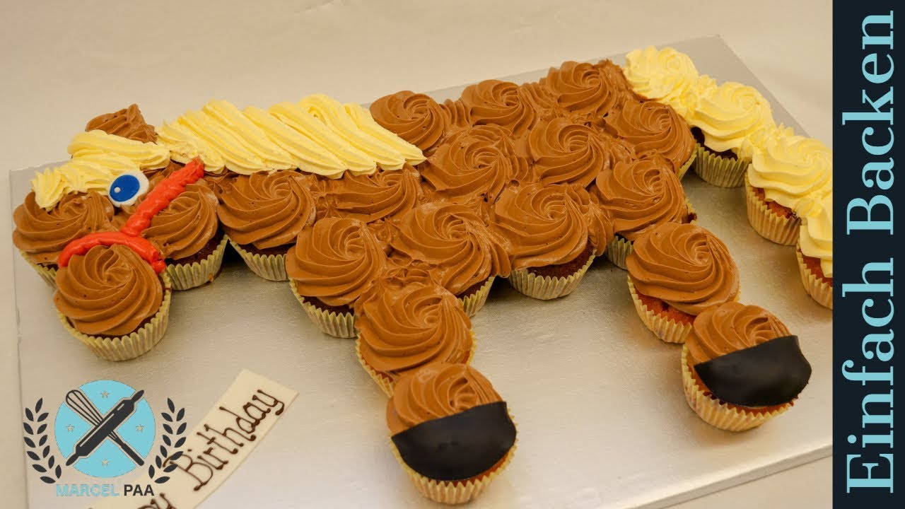 Cupcake Pferd zum Kindergeburtstag (Pull Apart Cupcakes)