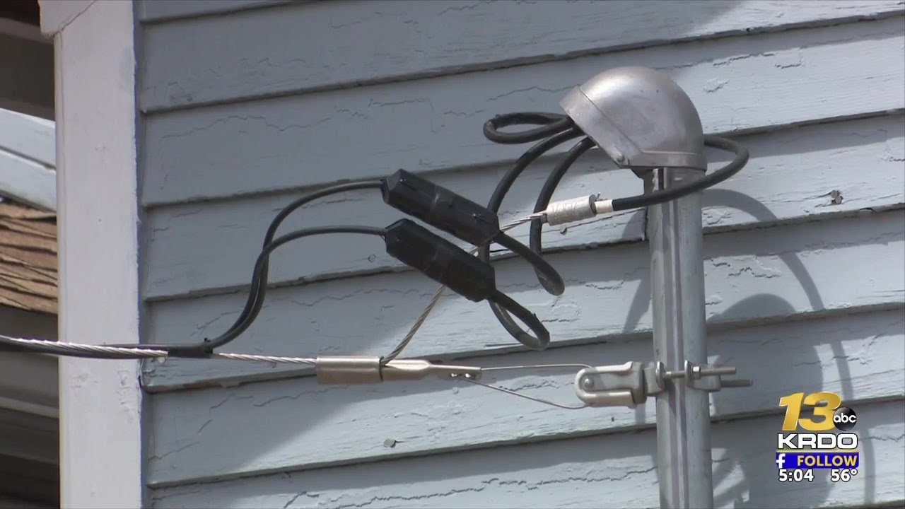 Damaged mast must be fixed by homeowner before power restoration