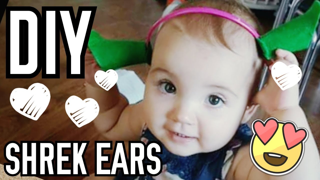 DIY shrek ears felt