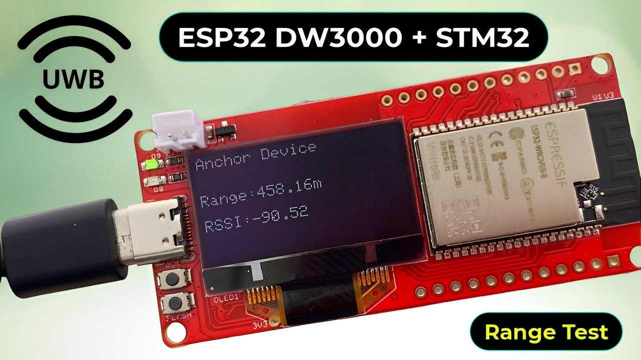 ESP32 UWB DW3000 Range Test - Achieving 500 meters Distance with Ultra-Wideband Technology