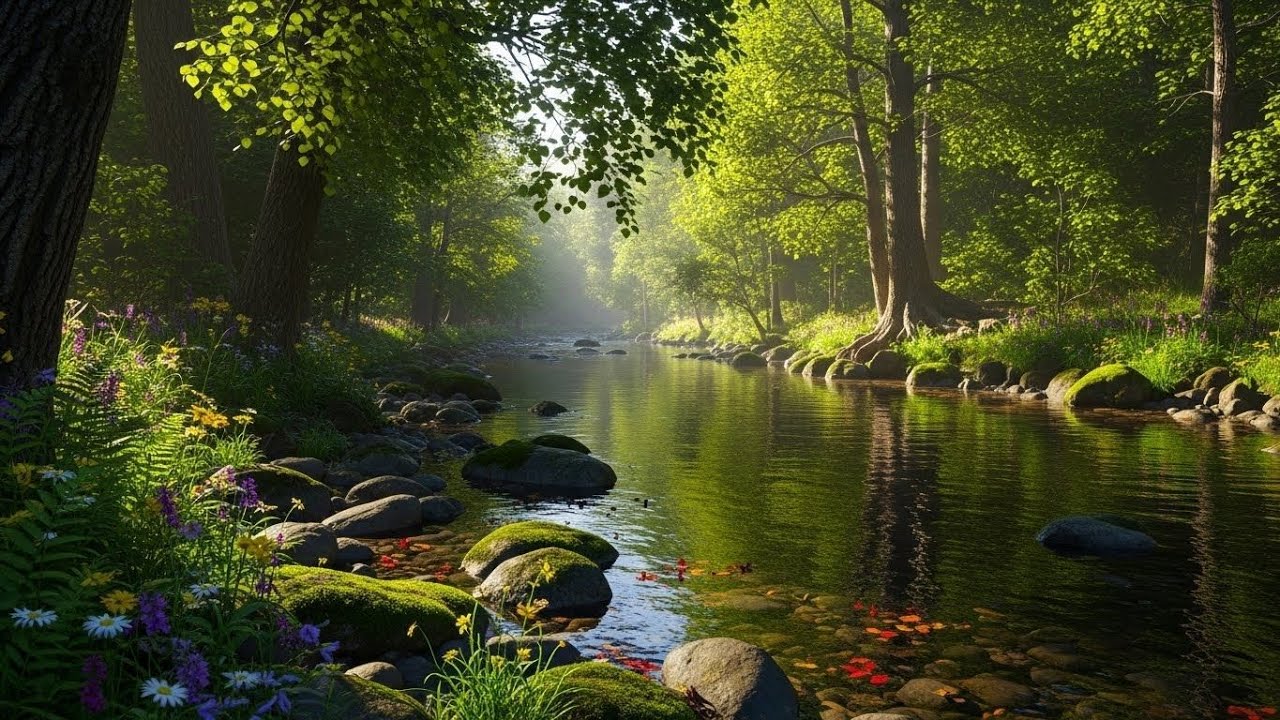 Peaceful Forest River 🌲🌊 Natural Ambience for Deep Sleep and Stress Relief #2026