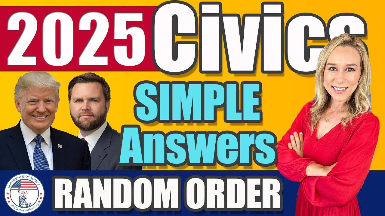 2025 U.S. Citizenship Official USCIS 100 Civics Questions 2008 version v8R1 #citizenshipwithjackie