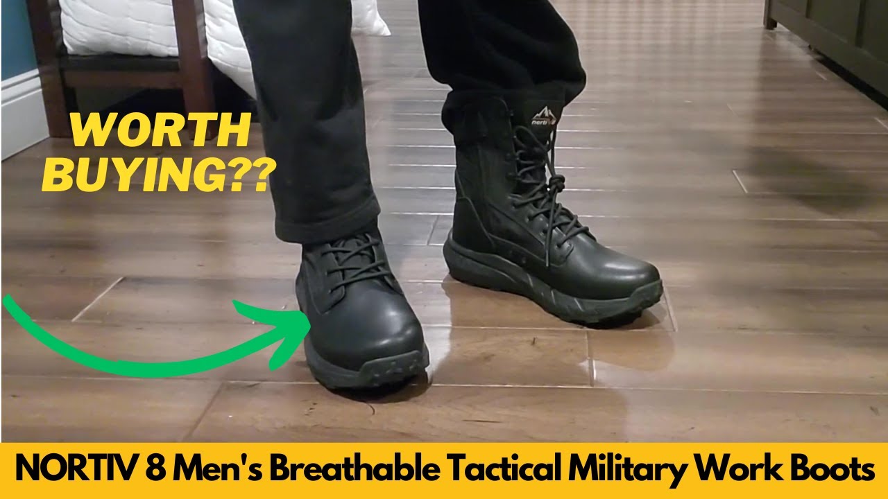 NORTIV 8 Men's Breathable Tactical Military Work Boots Side Zipper Leather Lightweight - Worth It?