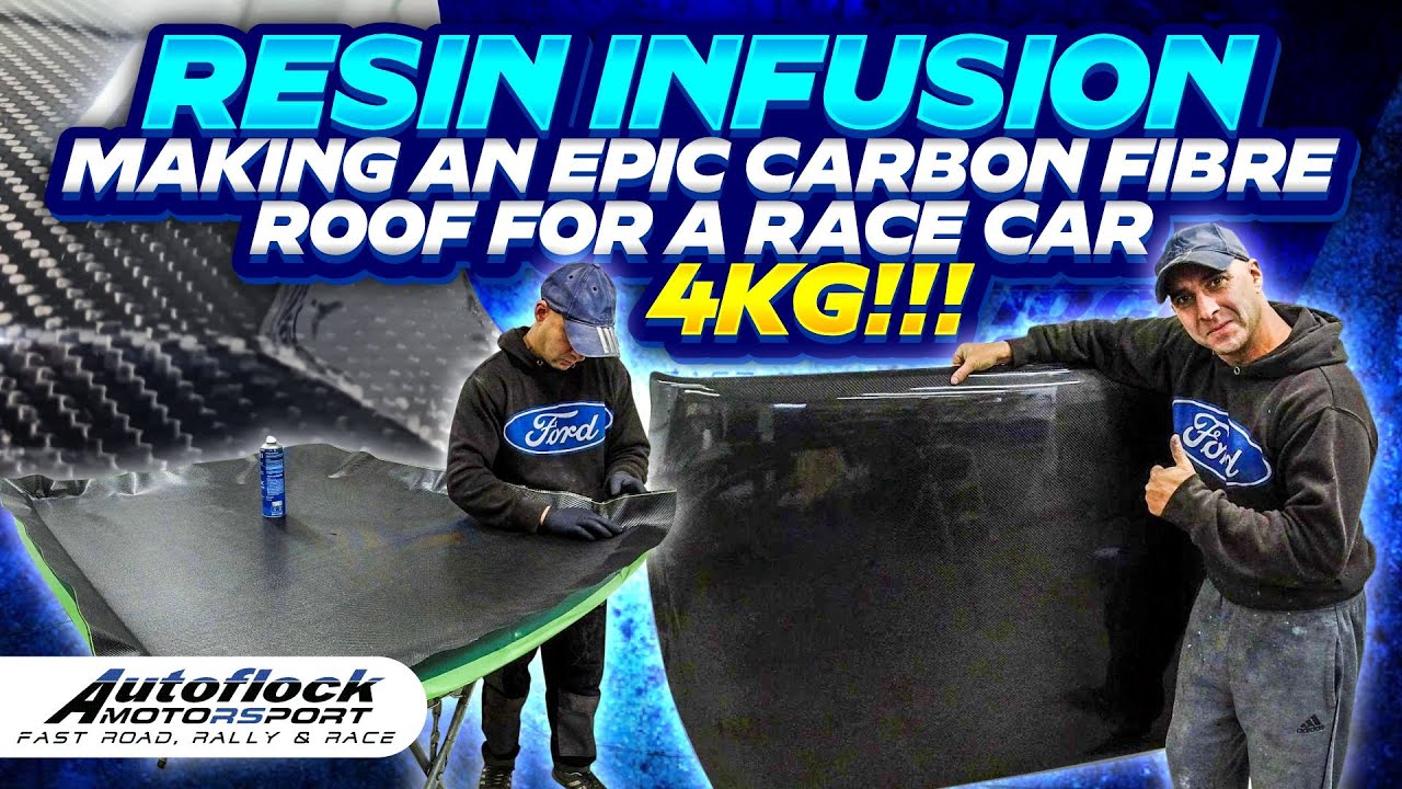 Resin Infusion of a carbon fibre roof super light