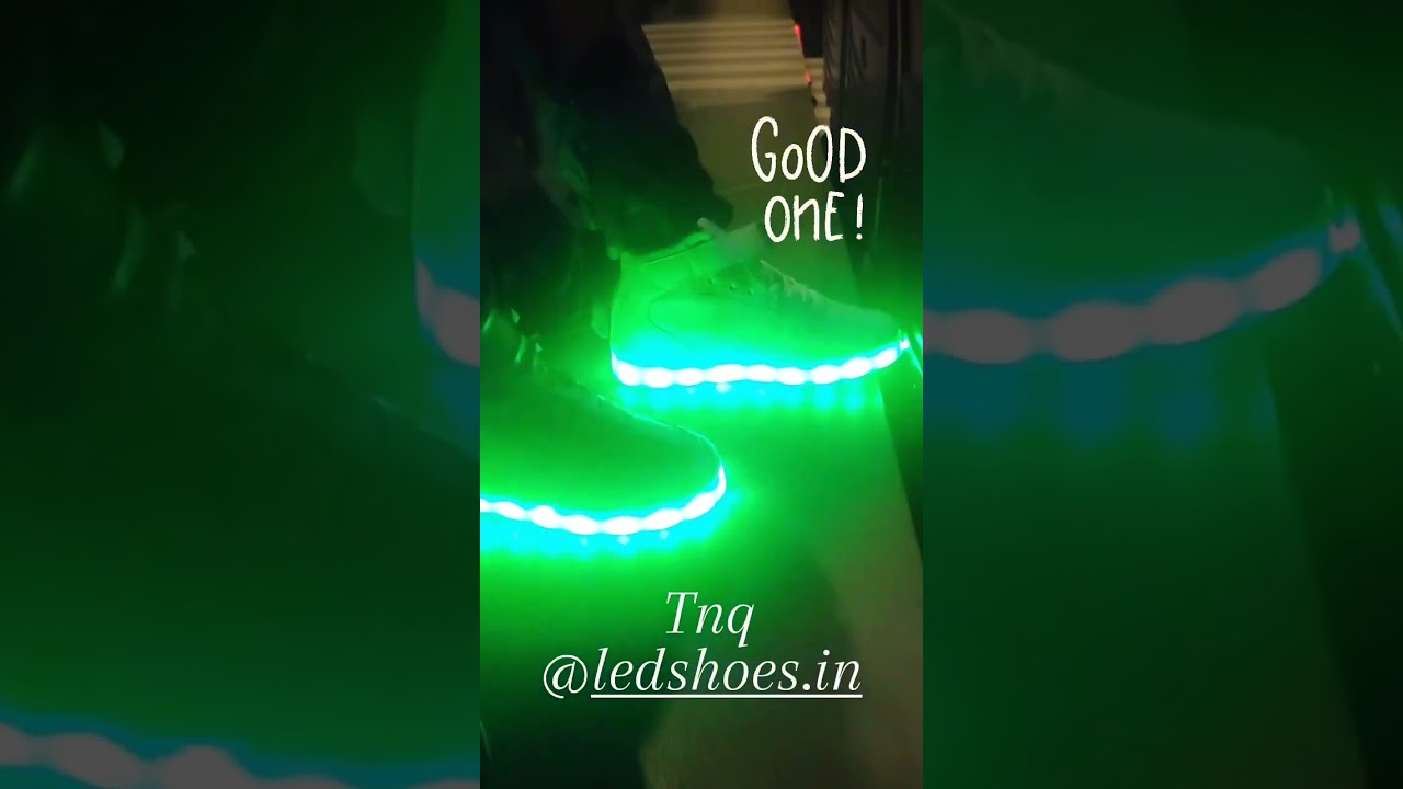 11 colors LED Shoes with USB charging BY www.Ledshoes.in @ledshoesin​