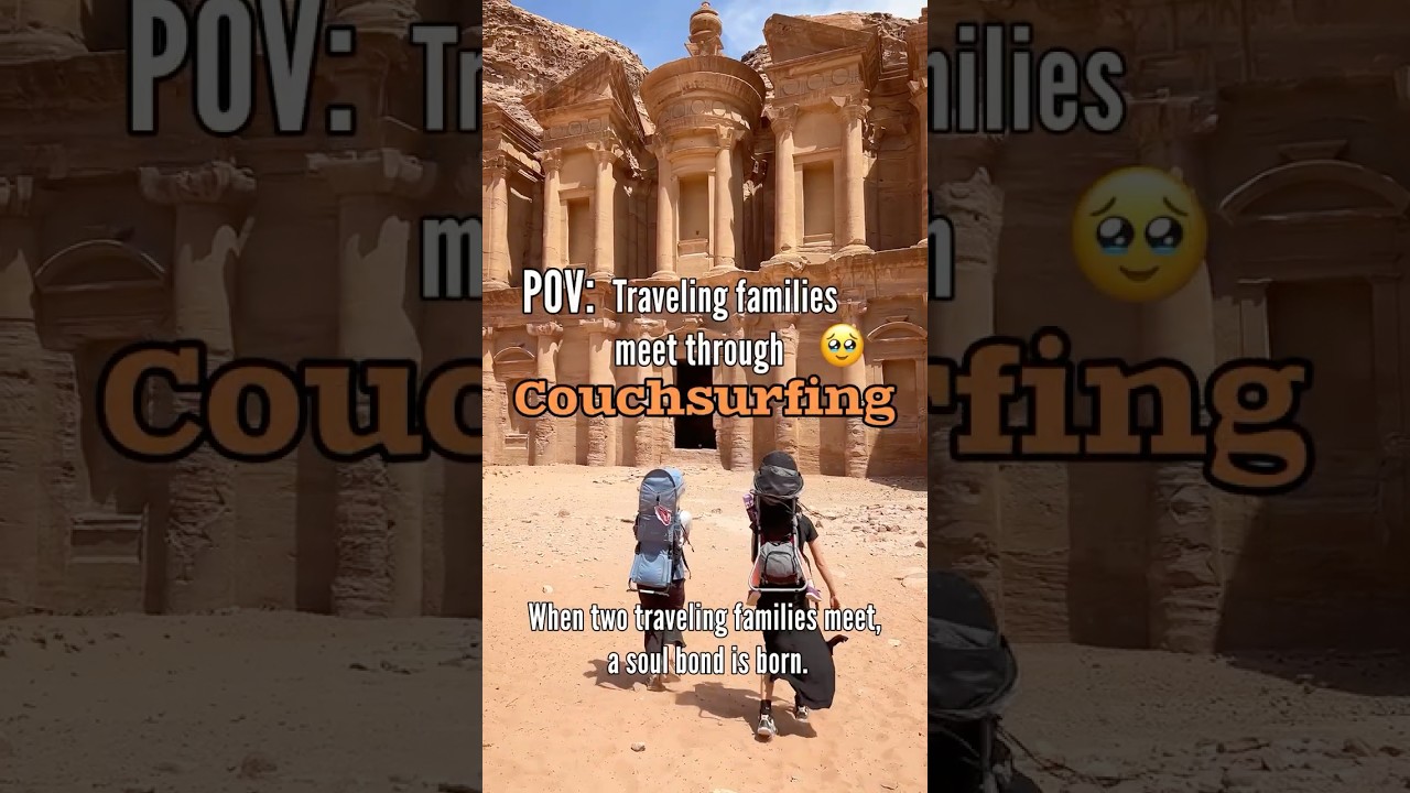 Couchsurfing in Petra, Jordan! 🏜️🇯🇴 A wonderful way to grow world family! 🌎🌍🌏