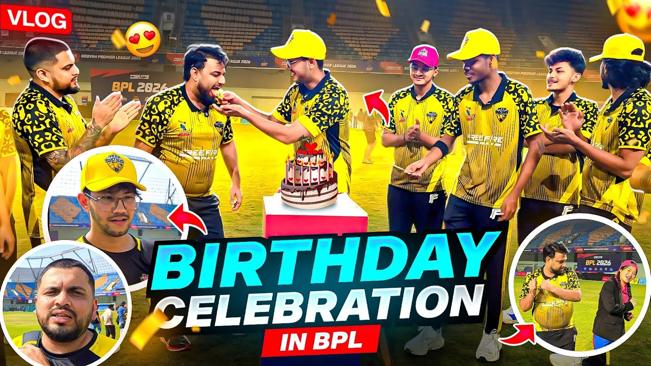 Pahadi Ka Birthday Celebration In Bpl #vlogs #cricket #freefire 