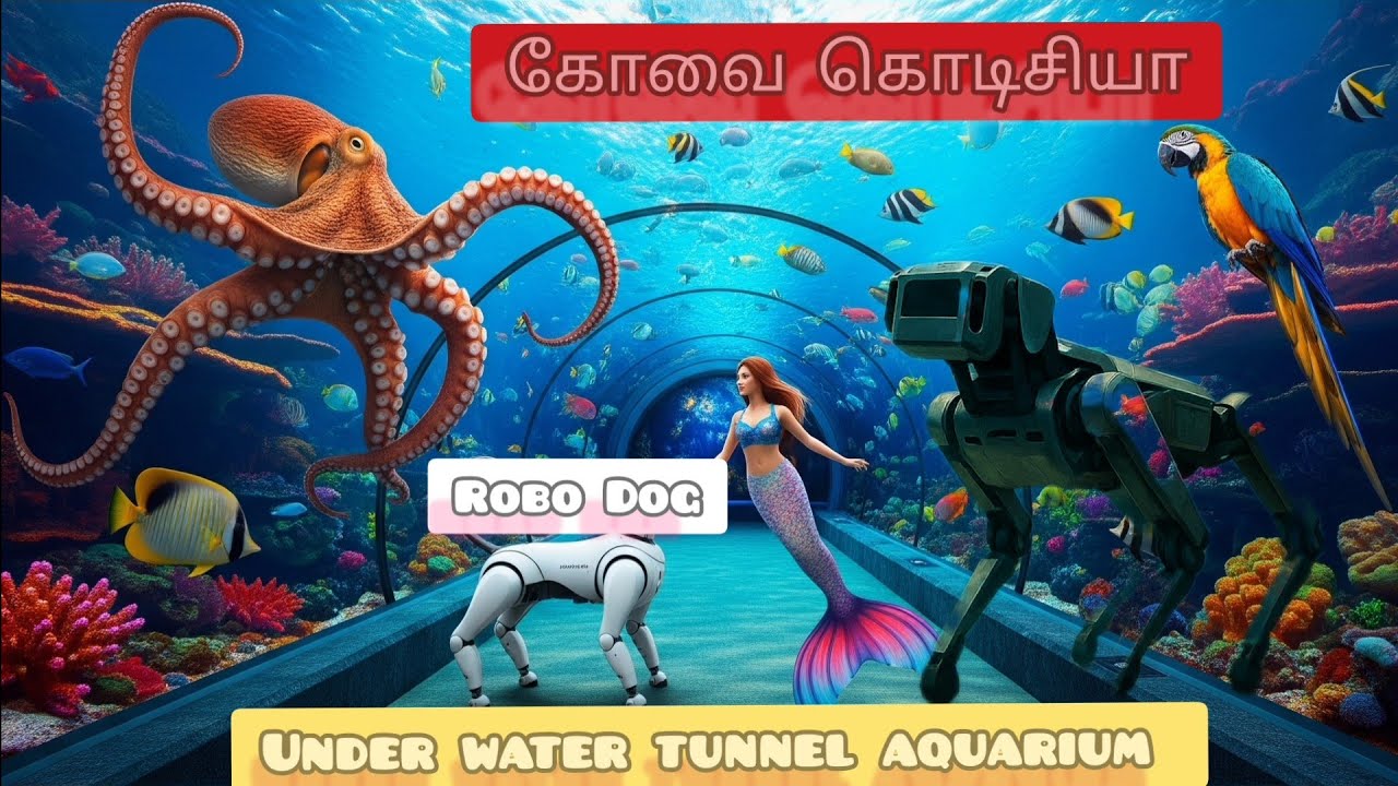 Coimbatore Codissia Underwater tunnel aquarium | #coimbatore #codissia
