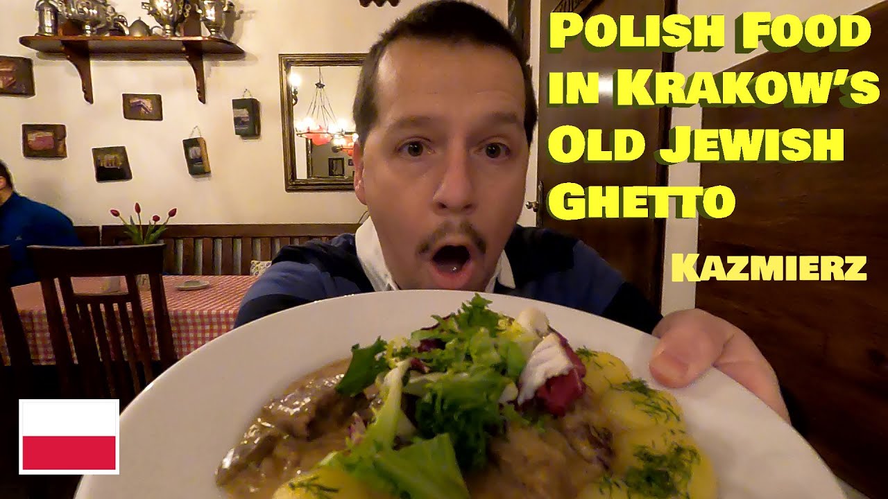 Eating POLISH FOOD in KRAKOW's JEWISH QUARTER | Kazmierz