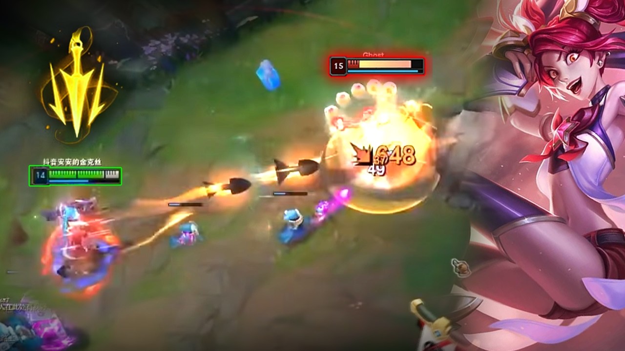 Rank 1 Jinx : This Guy is Going CRAZY DESTROYING KOREAN CHALLENGER Elo - Engsub