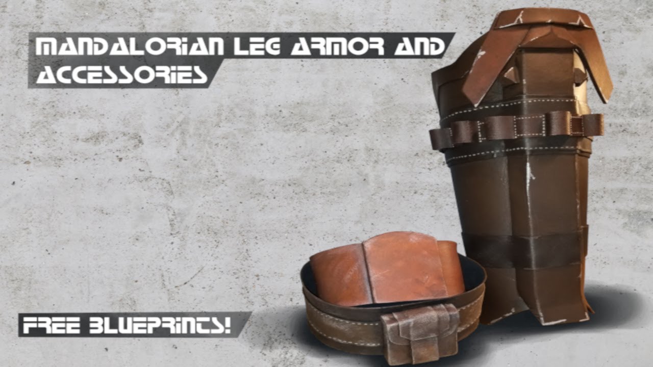 The Mandalorian ( Din Djarin ) Leg armor and accessories DIY EVA Foam