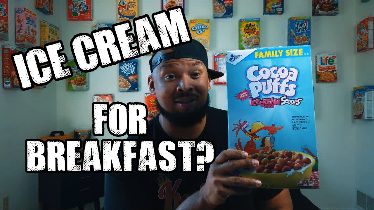 General Mills COCOA PUFFS ICE CREAM SCOOPS CEREAL REVIEW | Keefrica food review