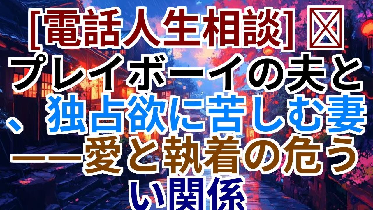 【電話人生相談】プレイボーイ夫と独占欲の妻——愛と執着の危うい関係
