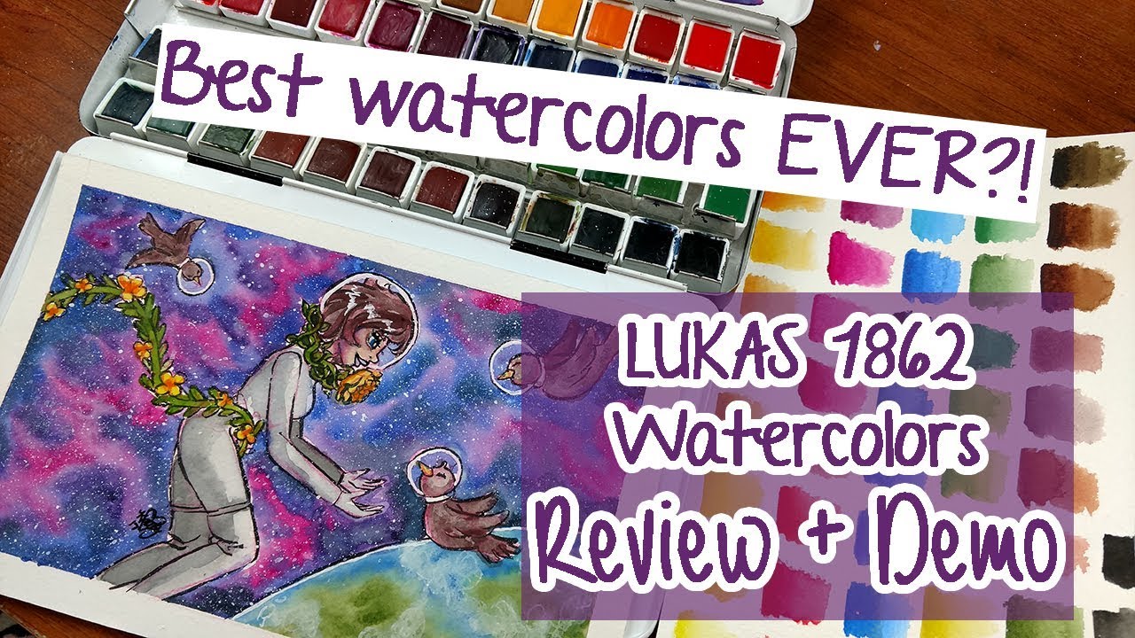 LUKAS 1862 WATERCOLORS ~ Art Supply Review + Demo