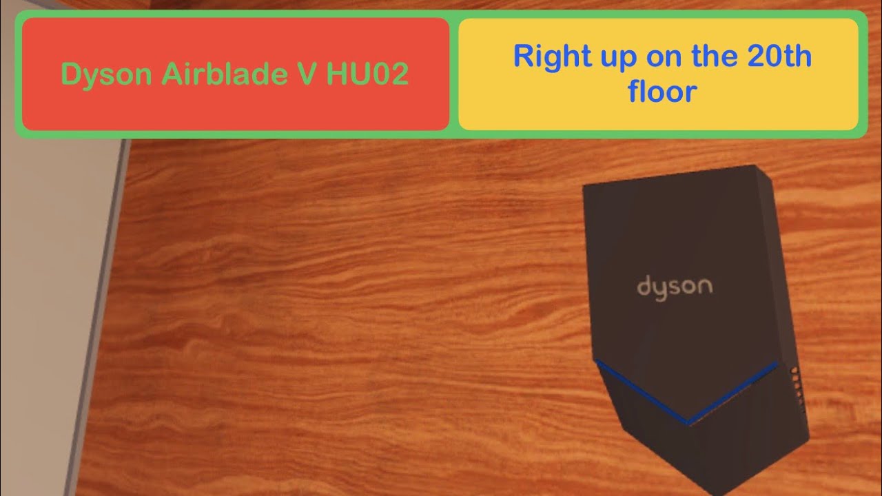 Dyson Airblade V HU02 @ Bloxday Inn Hotel, 🚹♿️ (Gym), Roblox
