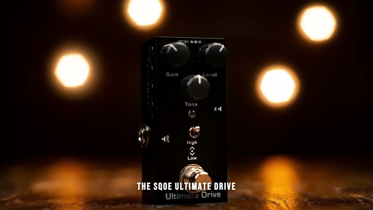 Тест звука эффектов педали Sqoe Ultimate Drive (усиление, уровень, тон)