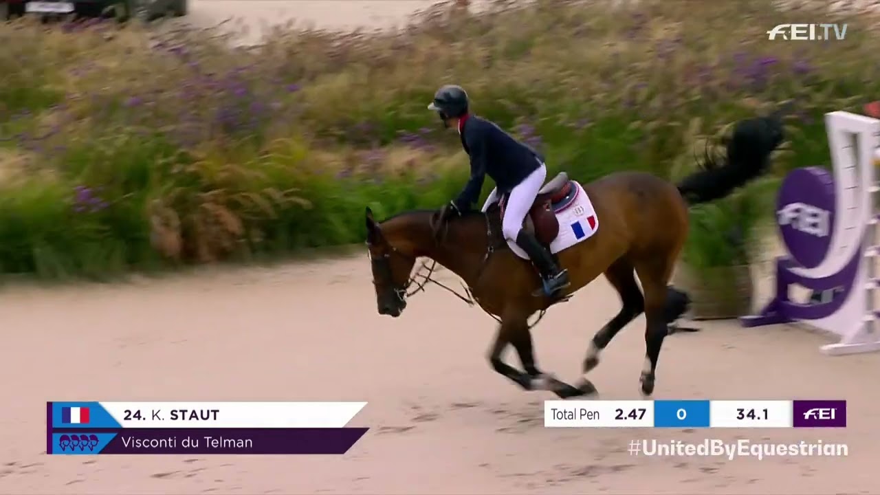 Championnat d'Europe - Kevin Staut & Visconti du Telman - 1.60m - Finale par &eacute;quipe Manche 2 - 2025