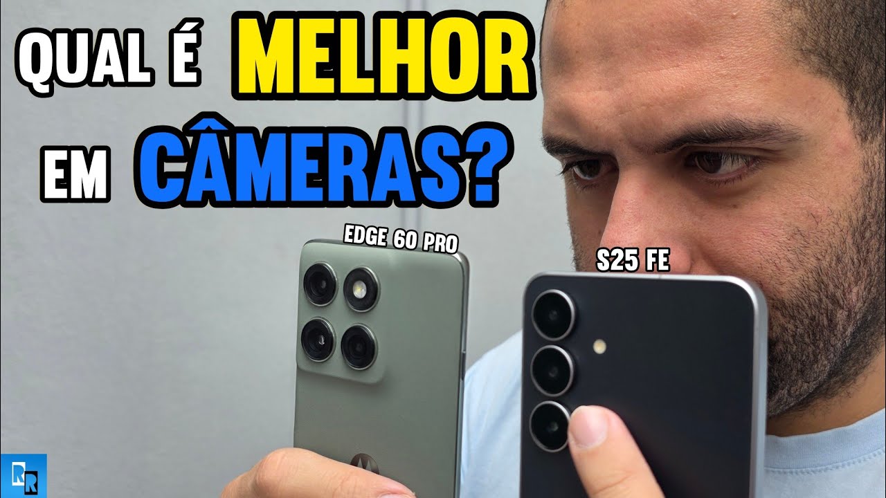 MOTO EDGE 60 PRO vs GALAXY S25 FE em CÂMERAS | QUAL o melhor pra o SEU COTIDIANO?
