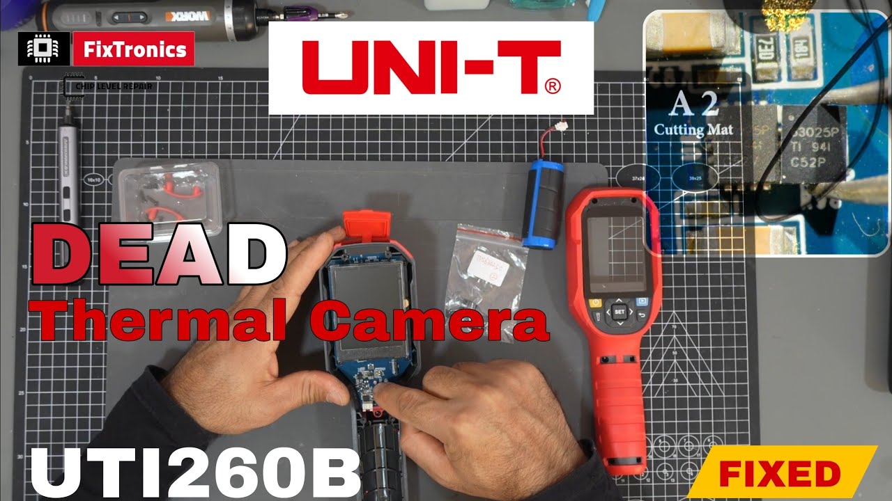 Тепловизор Uni-t UTI260B сломался во время зарядки || Можно ли починить? Не работает, нет питания...