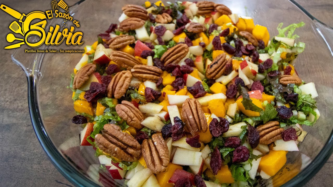 Ensalada de Lechuga Mango y Arándanos 🥗🥬🍎