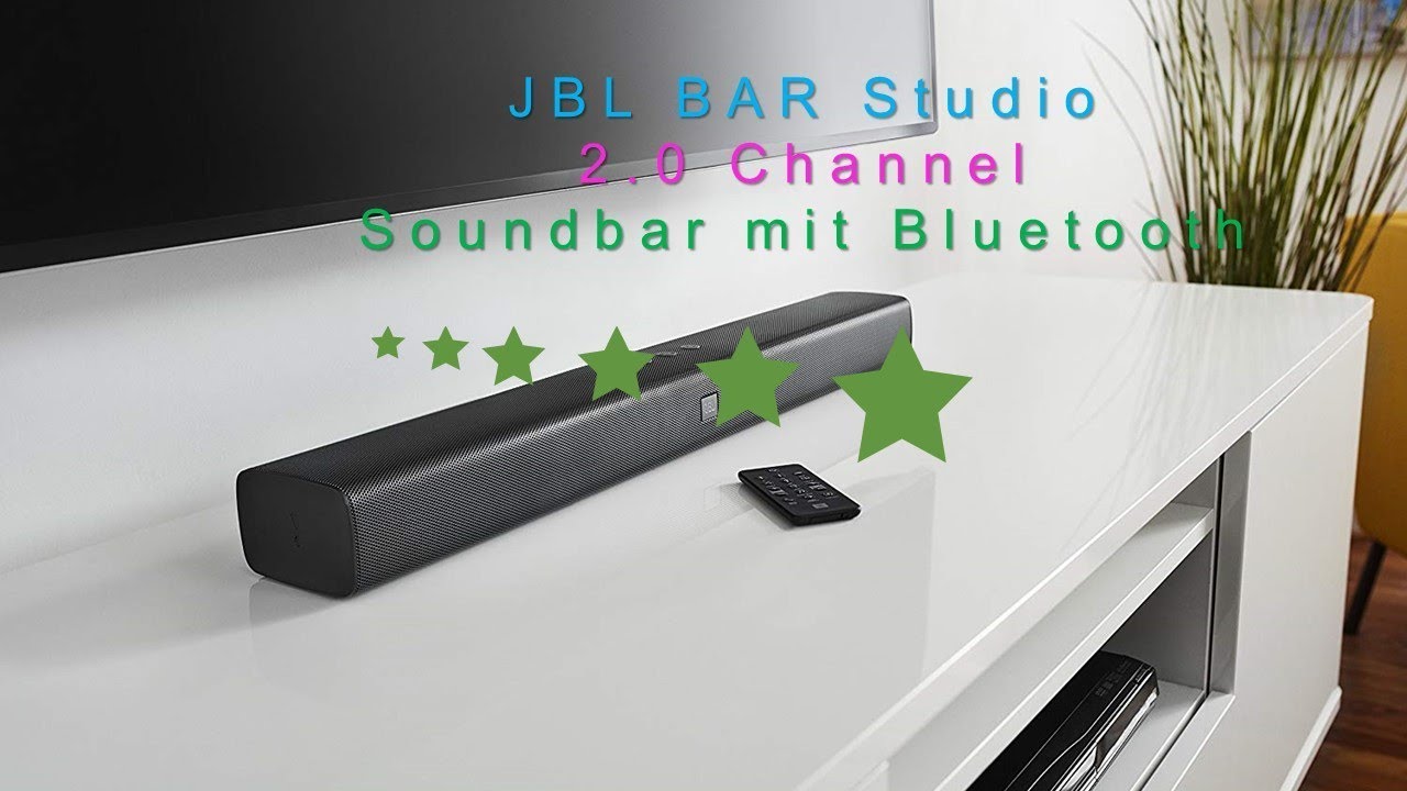 ⭐⛈️⭐JBL BAR Studio 2.0 Channel | Soundbar mit Bluetooth | schwarz