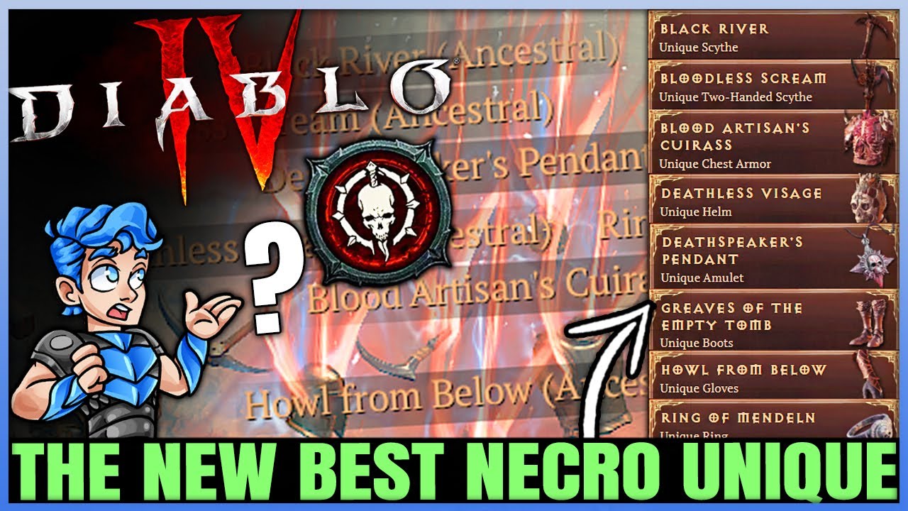 Diablo 4 - Necromancer Uniques Are Broken - All Necro Unique Gear Power Ranking & Secrets Guide!