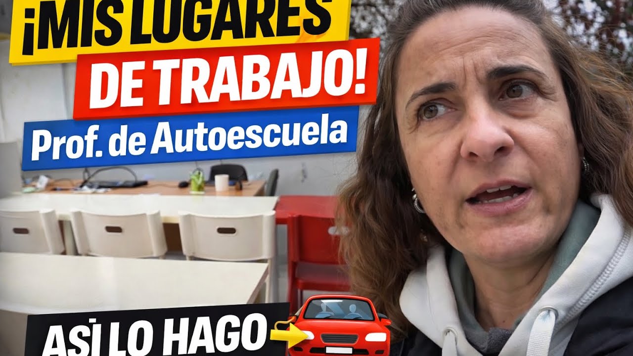 🚗 Asi trabajo  ComoProfesor de Autoescuela |Mis Lugares de  Trabajo y MiRutina Real
