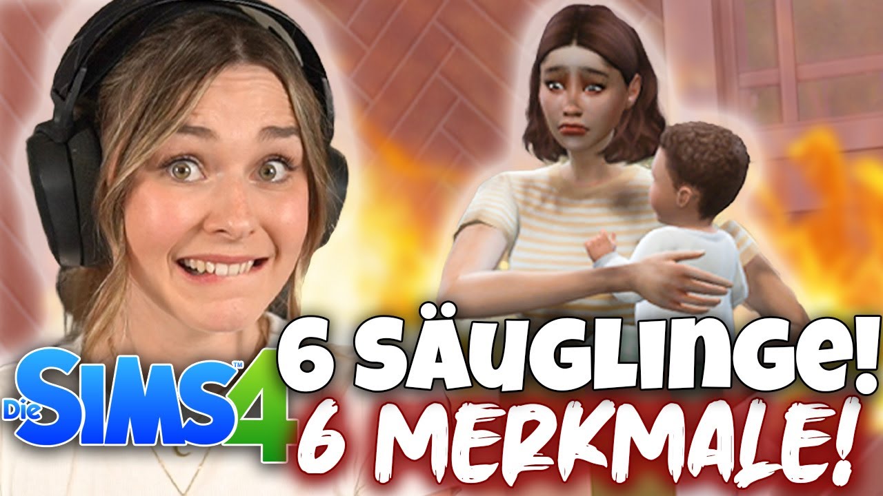 DAS passiert wenn man 6 S&auml;uglinge gleichzeitig hat! 😳 - Die Sims 4 Gameplay Challenge | simfinity
