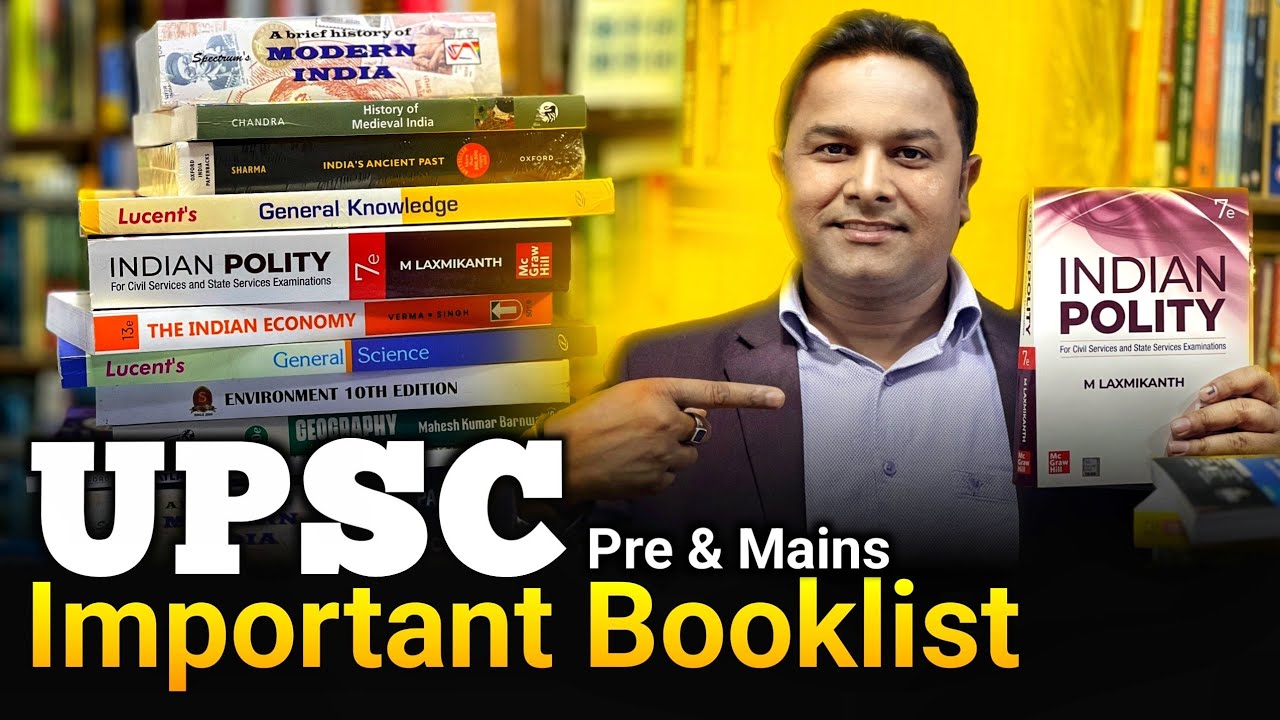 UPSC Booklist English Medium by Sandeep Mudgal Sir | IAS Toppers Booklist Prelims and mains