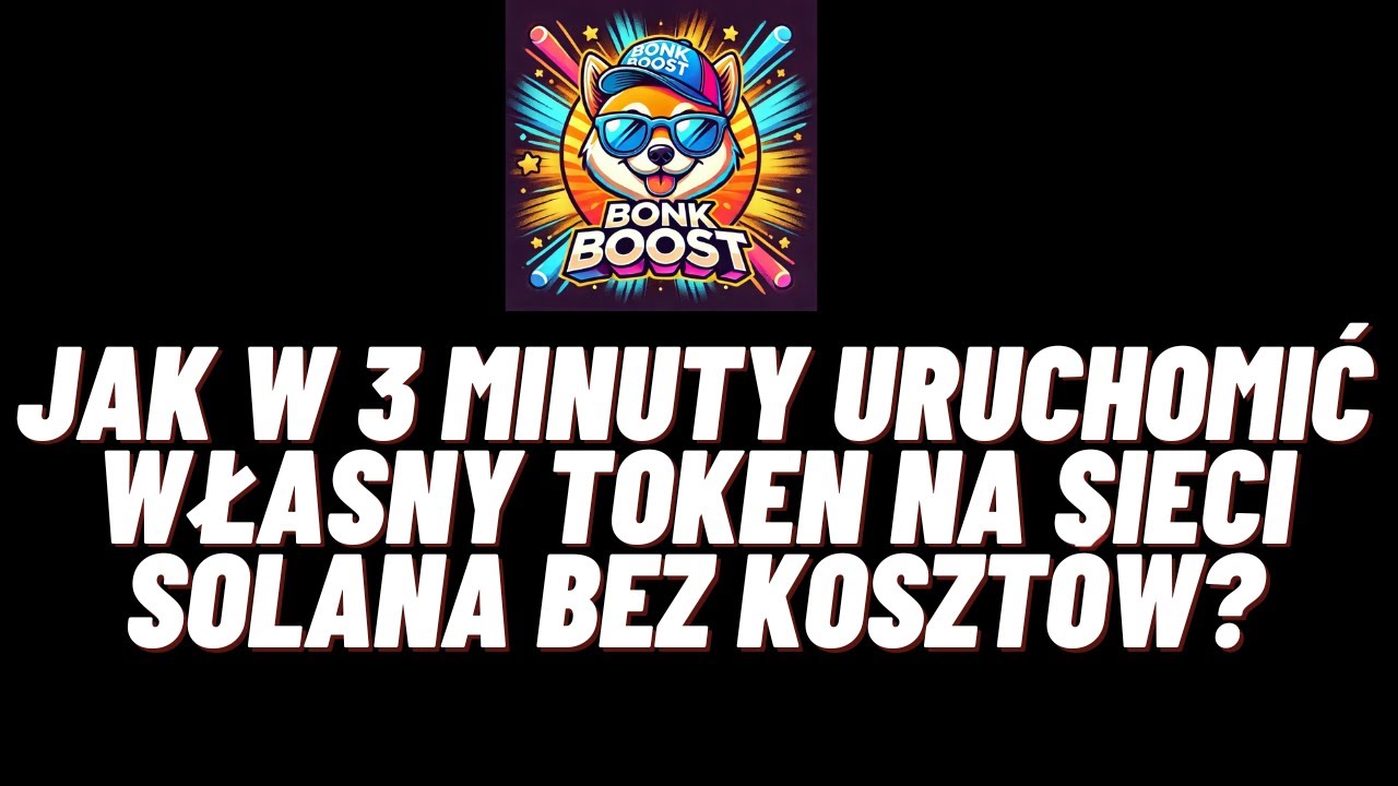 JAK URUCHOMIŁEM SW&Oacute;J TOKEN NA SIECI SOLANA W 3 MINUTY BEZ KOSZT&Oacute;W!