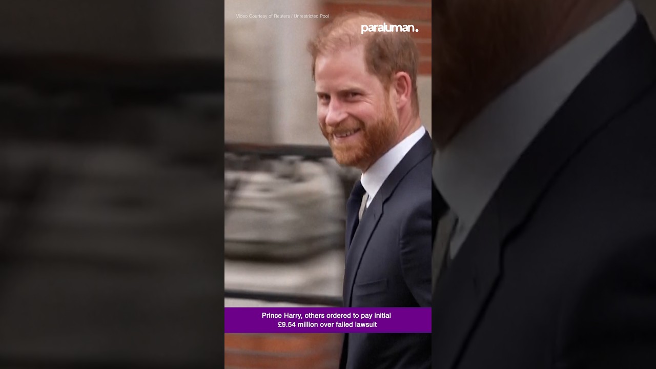 Prince Harry, others ordered to pay initial &pound;9.54 million over failed lawsuit | Paraluman News