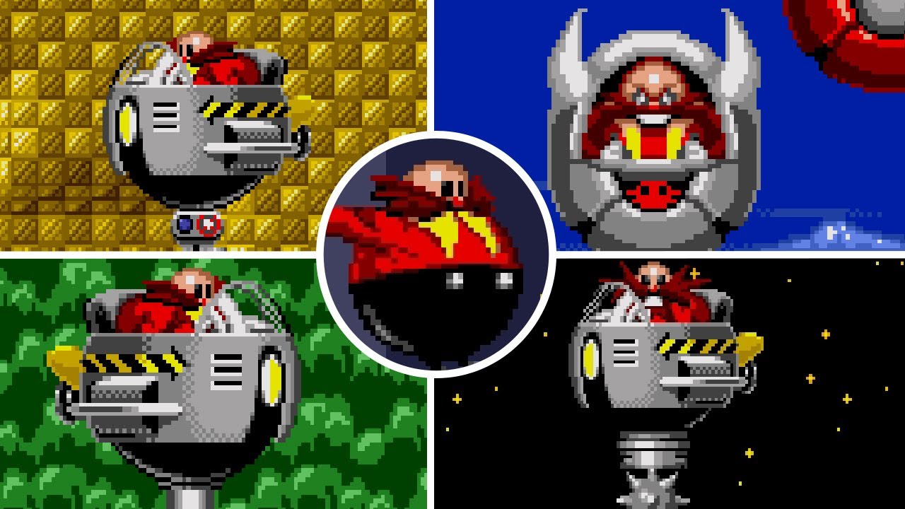 Sonic The Hedgehog Megamix - All Bosses & Ending