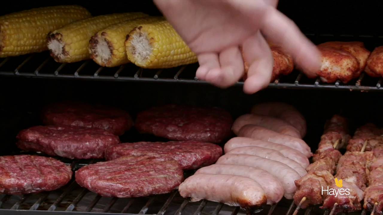Richard Holden shows how much BBQ food fits onto the Traeger Wood Pellet Pro 22 Grill