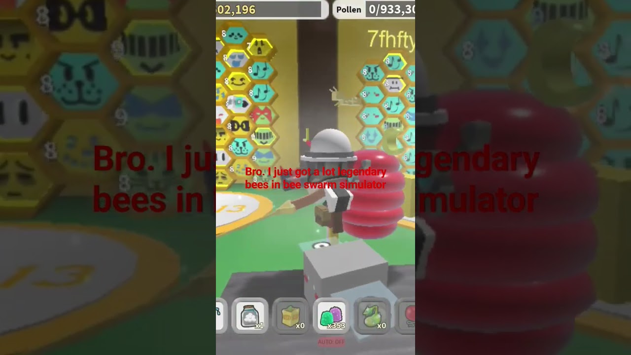 i got a lots of legendary bees in bee swarm simulator #roblox #beeswarmsimulator