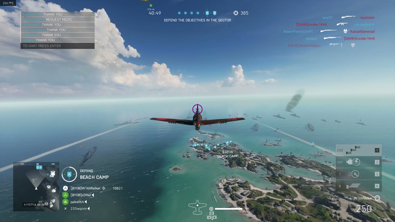 DESTROYING PEOPLE FROM THE AIR IN BATTLEFIELD 5 - Plane killstreaks #1