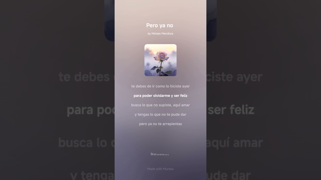 Pero ya no 
