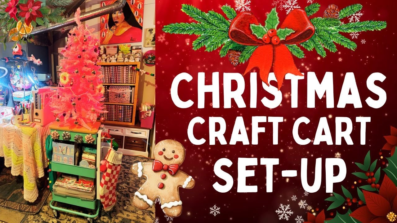 🎁 Подготовка рождественской тележки для рукоделия | PLANNER BABE CHRISTMAS | ДЕНЬ 3