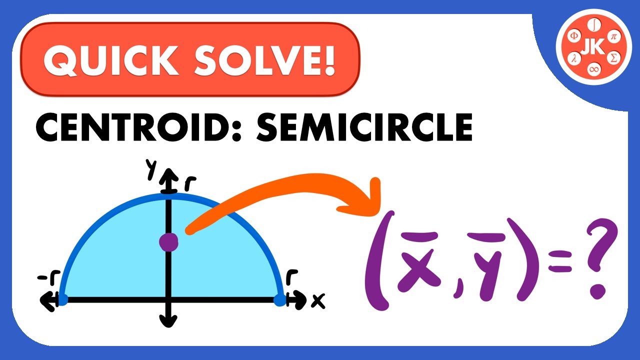 Centroid of a Semicircle | JK Math